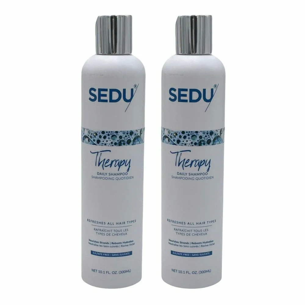 Sedu Unisex Therapy Sulfate Free Daily Shampoo Net Wt 10.1 Fl Oz Pack Of 2